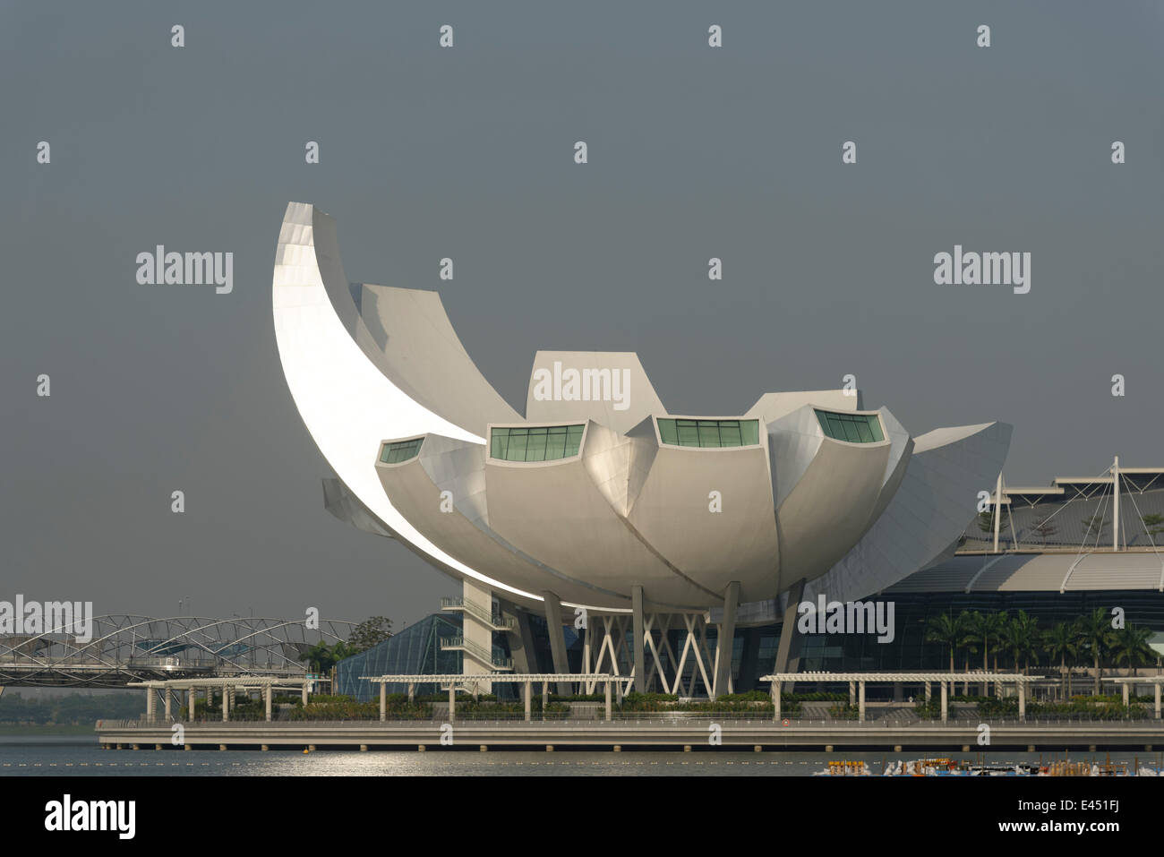 Marina Reservoir, artscience Museum, Raffles Place, Singapur Stockfoto