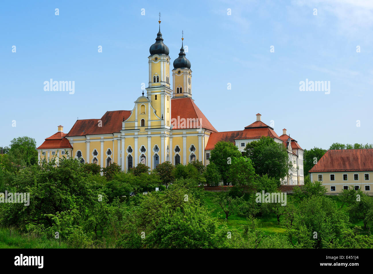 Roggenburg Abbey, Prämonstratenser Domherren, Roggenburg, bayerischen Schwaben, Bayern, Deutschland Stockfoto