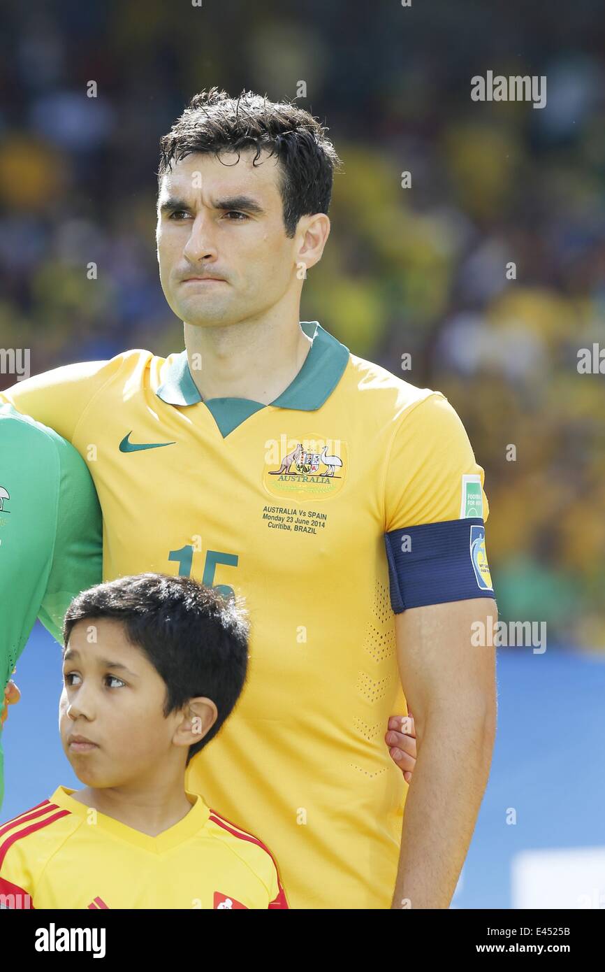 Curitiba, Brasilien. 23. Juni 2014. Mile Jedinak (AUS) / Fußball: FIFA World Cup Brasilien 2014 Gruppe B match zwischen Australien 0-3 Spanien bei Arena da Baixada in Curitiba, Brasilien. © AFLO/Alamy Live-Nachrichten Stockfoto