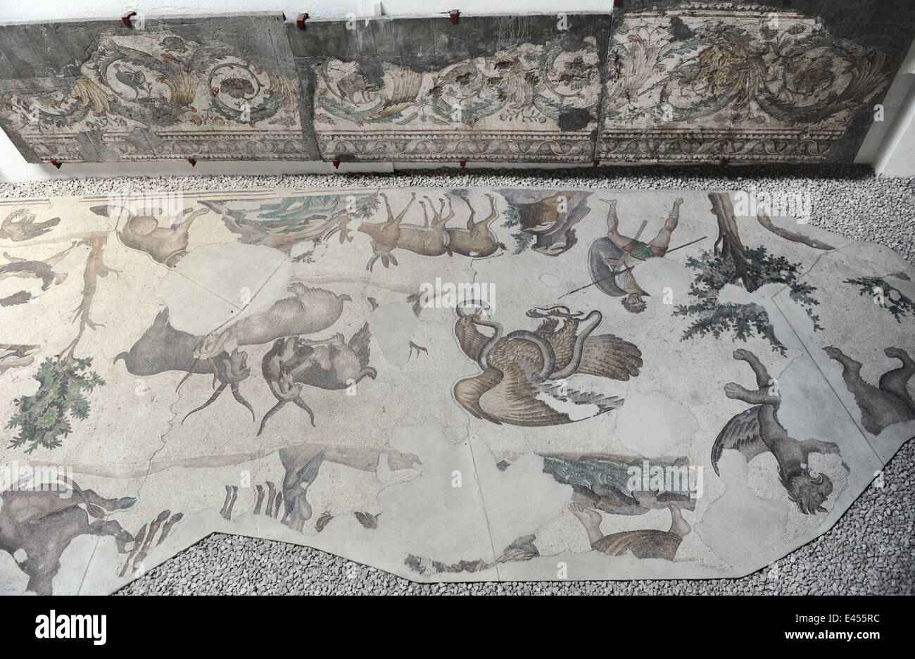 Großer Palast Mosaik-Museum. 4.-6. Jahrhunderte. Istanbul. Turkei. Stockfoto