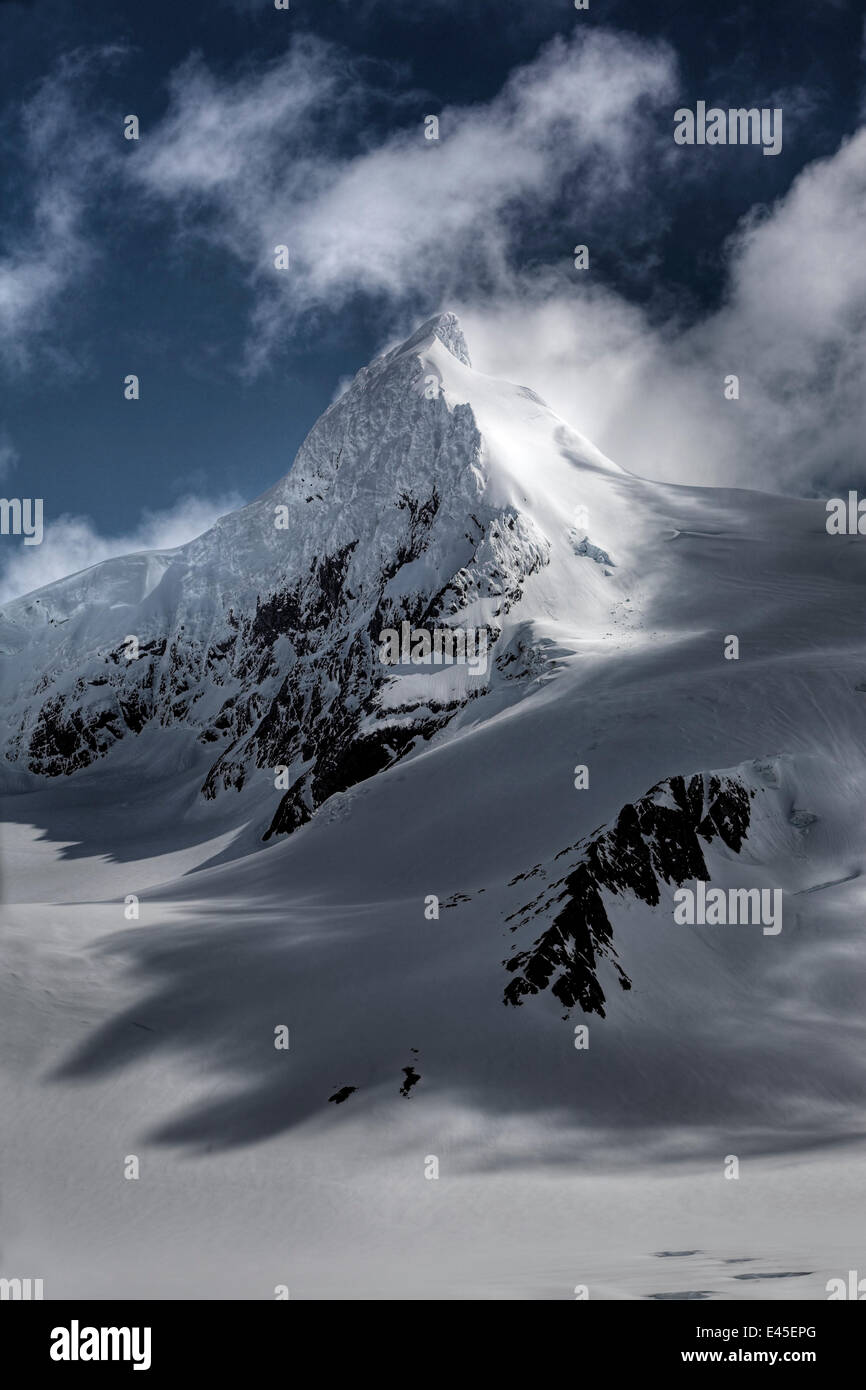 Luftaufnahme der Warburton Peak, Südgeorgien, Antarktis, Dezember 2006 Stockfoto