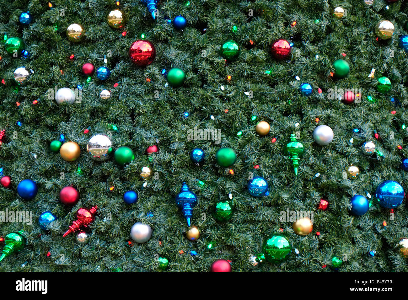 Christbaumschmuck in Norden Straub Park St Petersburg Florida FL anzeigen Stockfoto