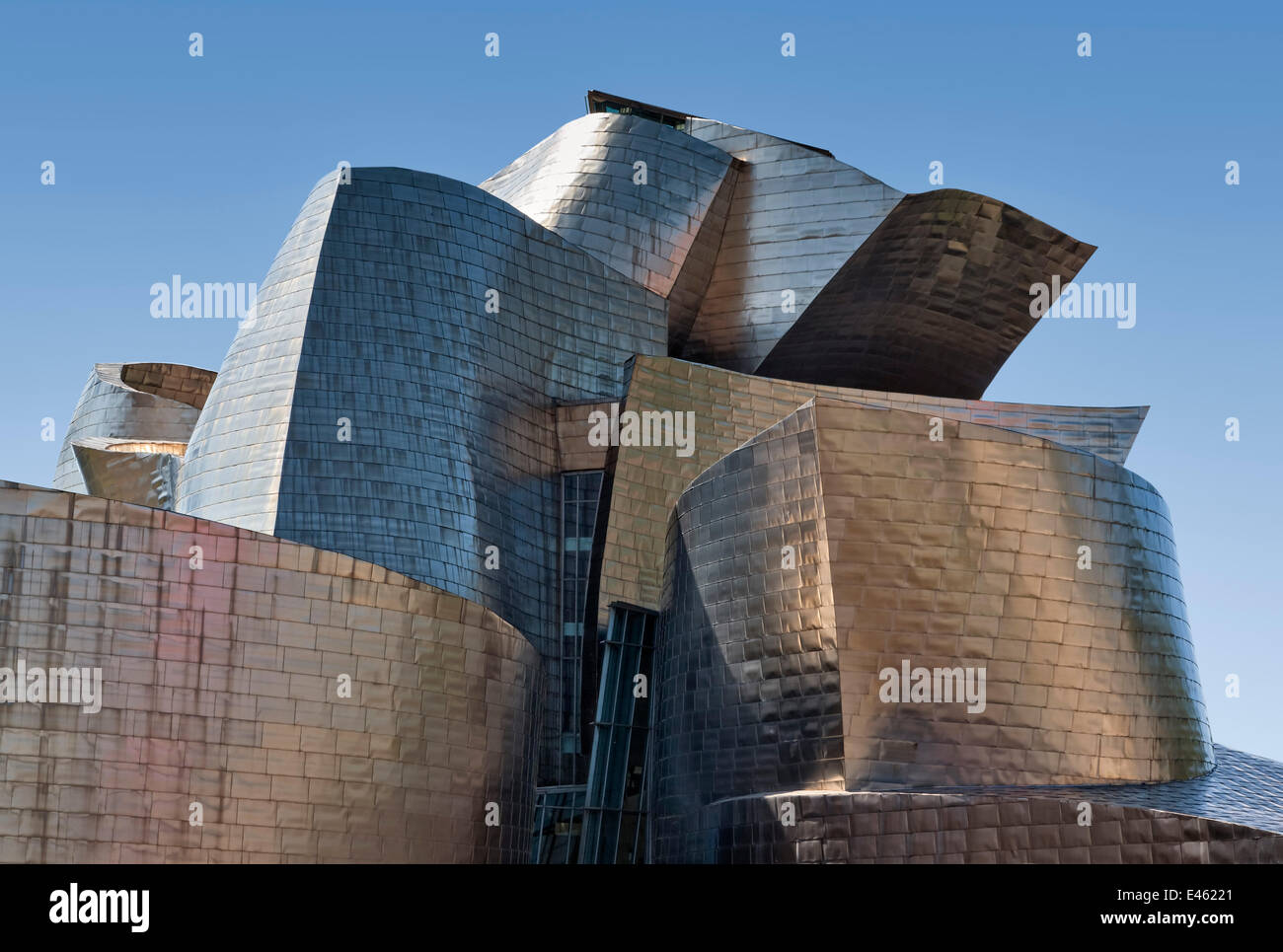 Guggenheim Museum Bilbao, Bilbao, Spanien. Architekt: Frank Gehry, 1997. Stockfoto