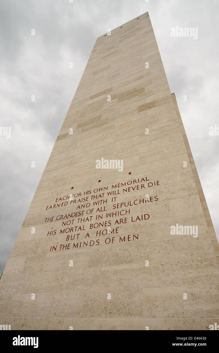 ZWEITEN Weltkrieg USA Soldatenfriedhof und Gedenkstätte in Margraten, Niederlande, Europa Stockfoto