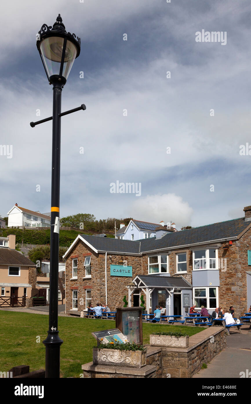 Das Castle Inn, Little Haven, Pembrokeshire Stockfoto