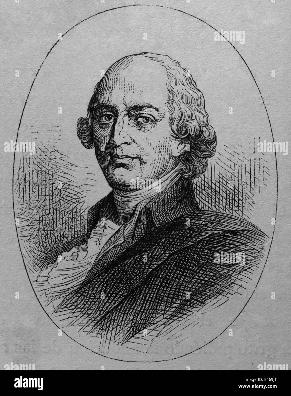 Johann Gottfried von Herder (1744 – 1803). Deutscher Philosoph, Theologe, Dichter und Literaturkritiker. Gravur. Stockfoto