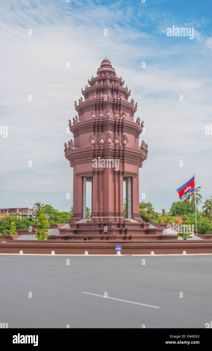 Unabhängigkeitsdenkmal in Phnom Penh, Kambodscha, Südost-Asien Stockfoto