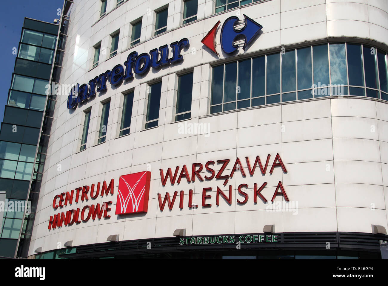 Carrefour Hypermarkt im Warschauer Stadtteil Praga Stockfoto