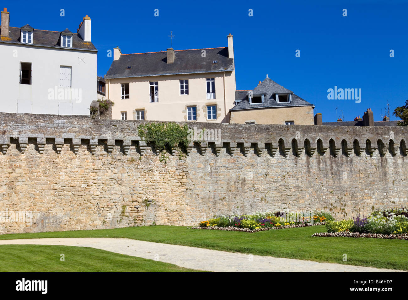Die historische Stadt Vannes in der Bretagne, Frankreich Stockfoto