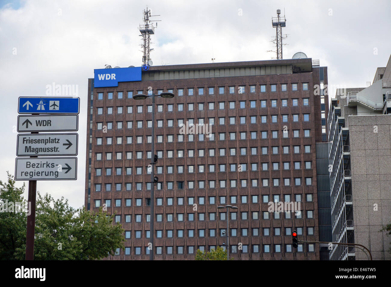 Deutschland: WDR Hauptsitz (Westdeutscher Rundfunk), Köln. Foto vom 23. September 2013. Stockfoto