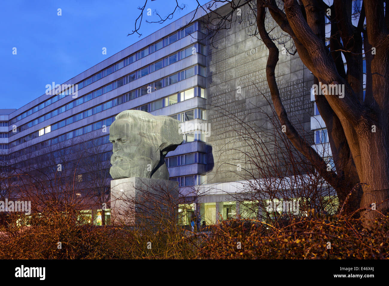 Chemnitz, Deutschland, Karl-Marx-Monument, entworfen von Lew Kerbel Stockfoto