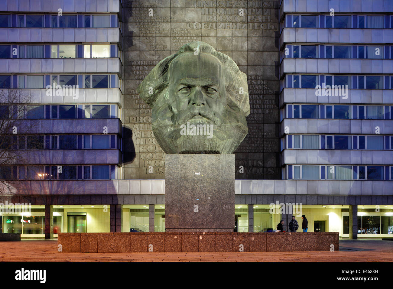 Chemnitz, Deutschland, Karl-Marx-Monument, entworfen von Lew Kerbel Stockfoto
