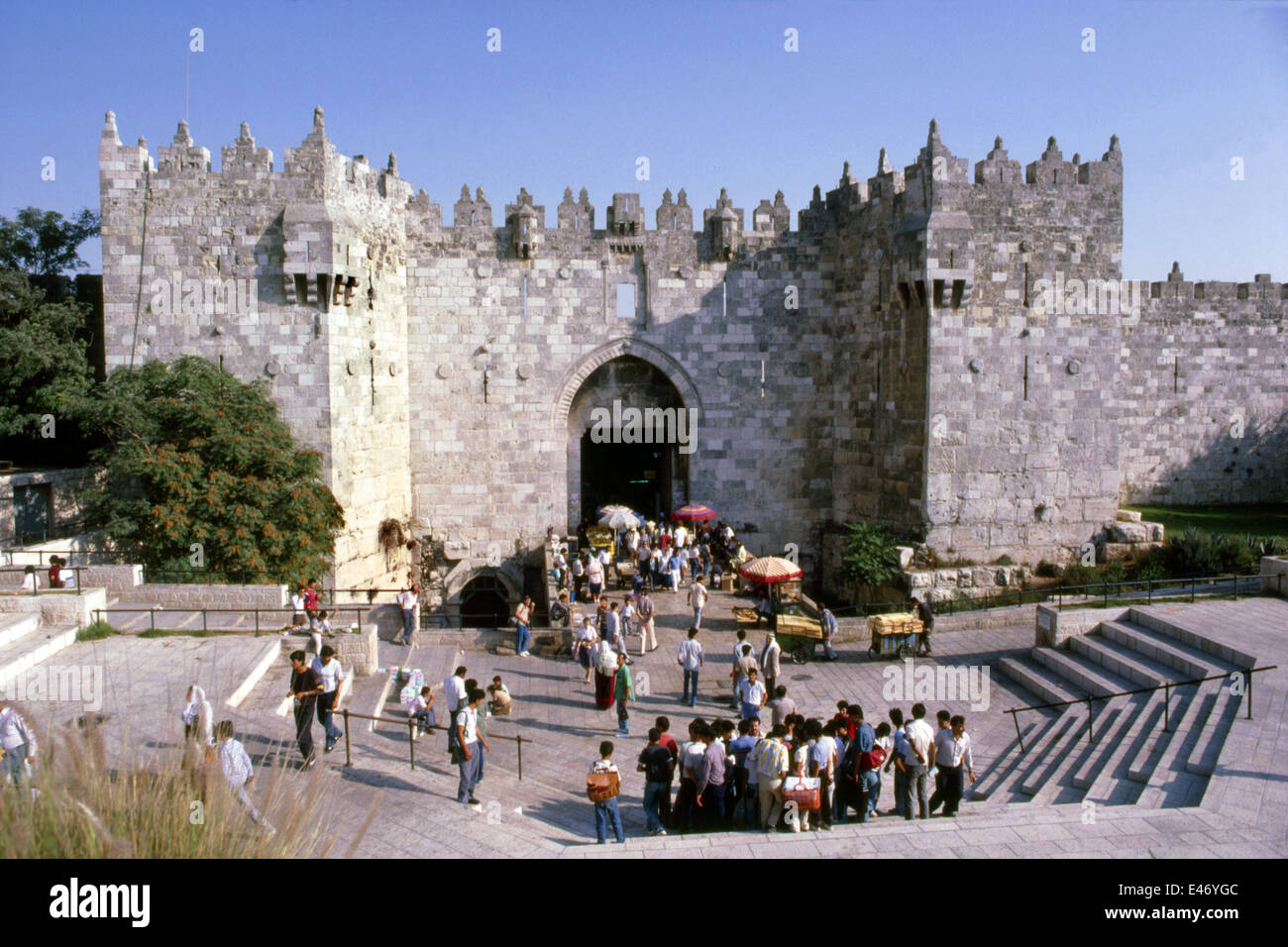 Damaskus-Tor, Jerusalem, Israel Stockfoto