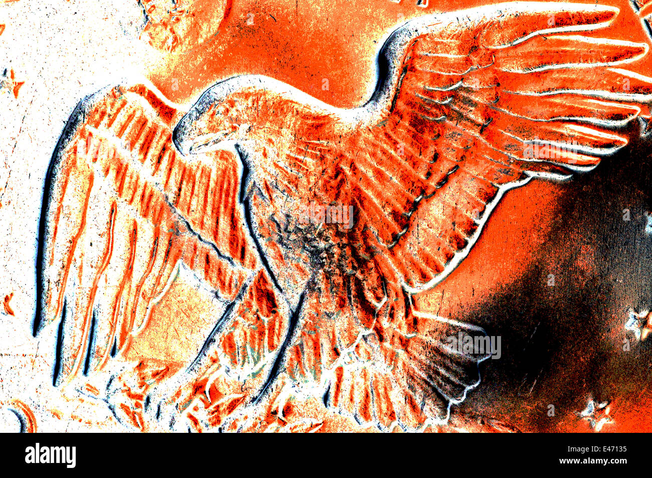 Amerikanischen Eisenhower-Dollar Münze Eagle in Studioumgebung Stockfoto