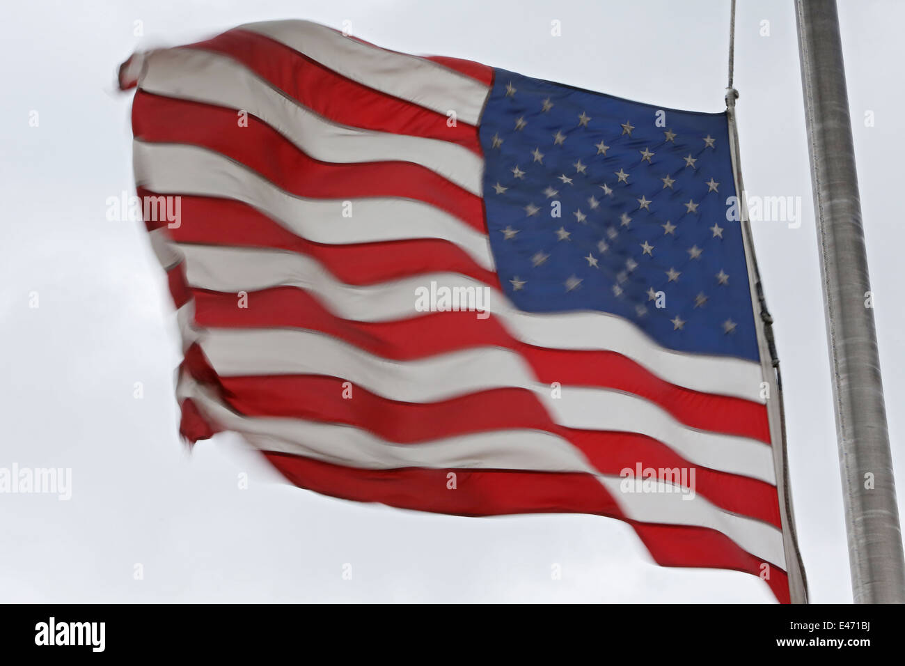 New York, USA, Nationalflagge USA Stockfoto
