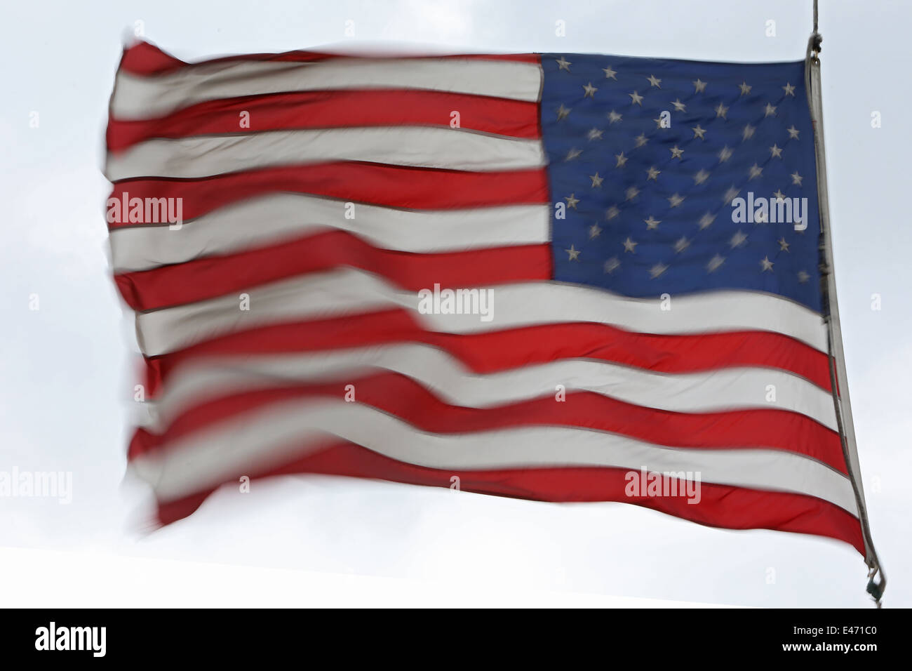New York, USA, Nationalflagge USA Stockfoto