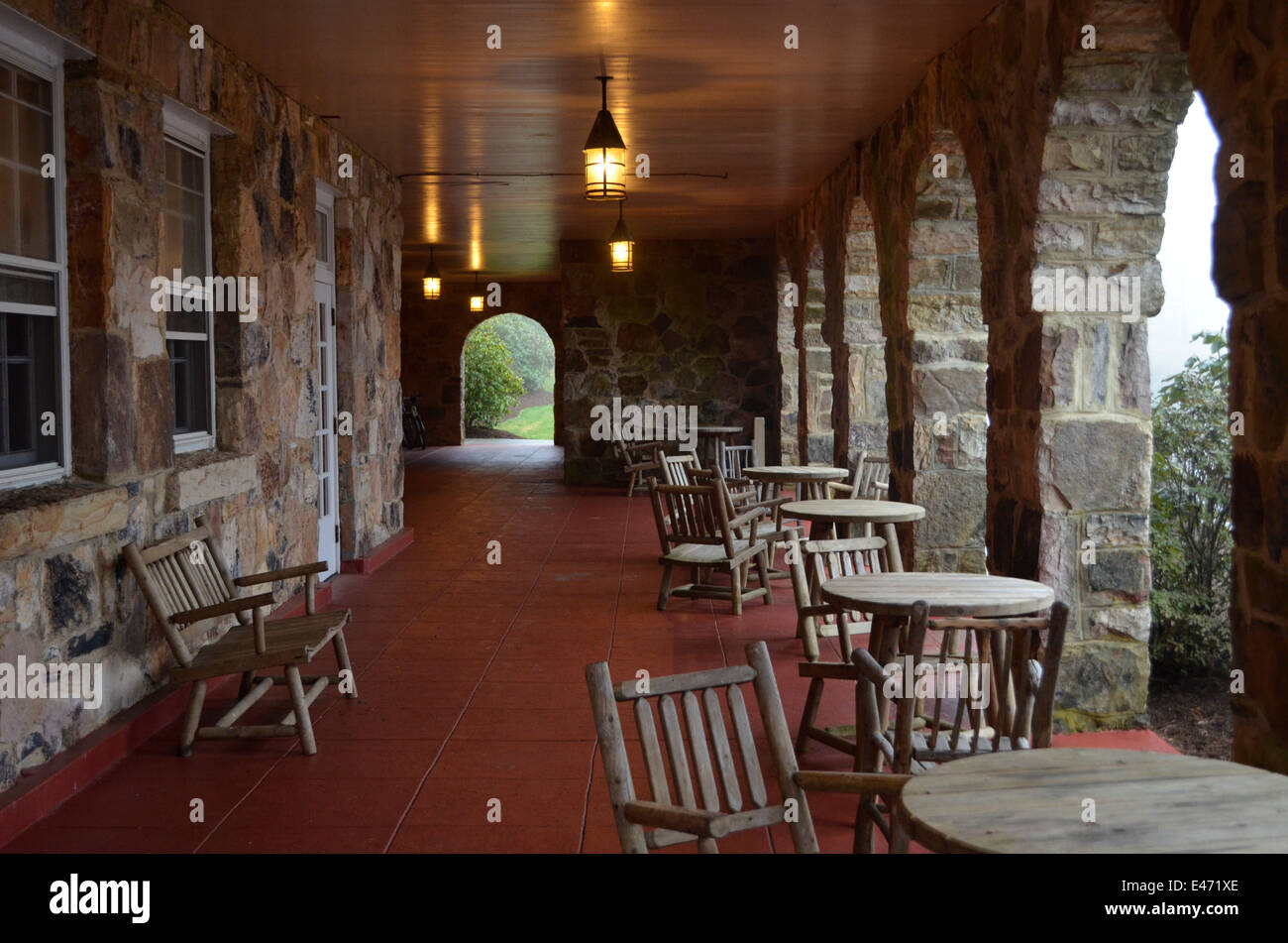 Veranda Auf Der Mountain Lake Lodge In Virginia Dem Film Dirty