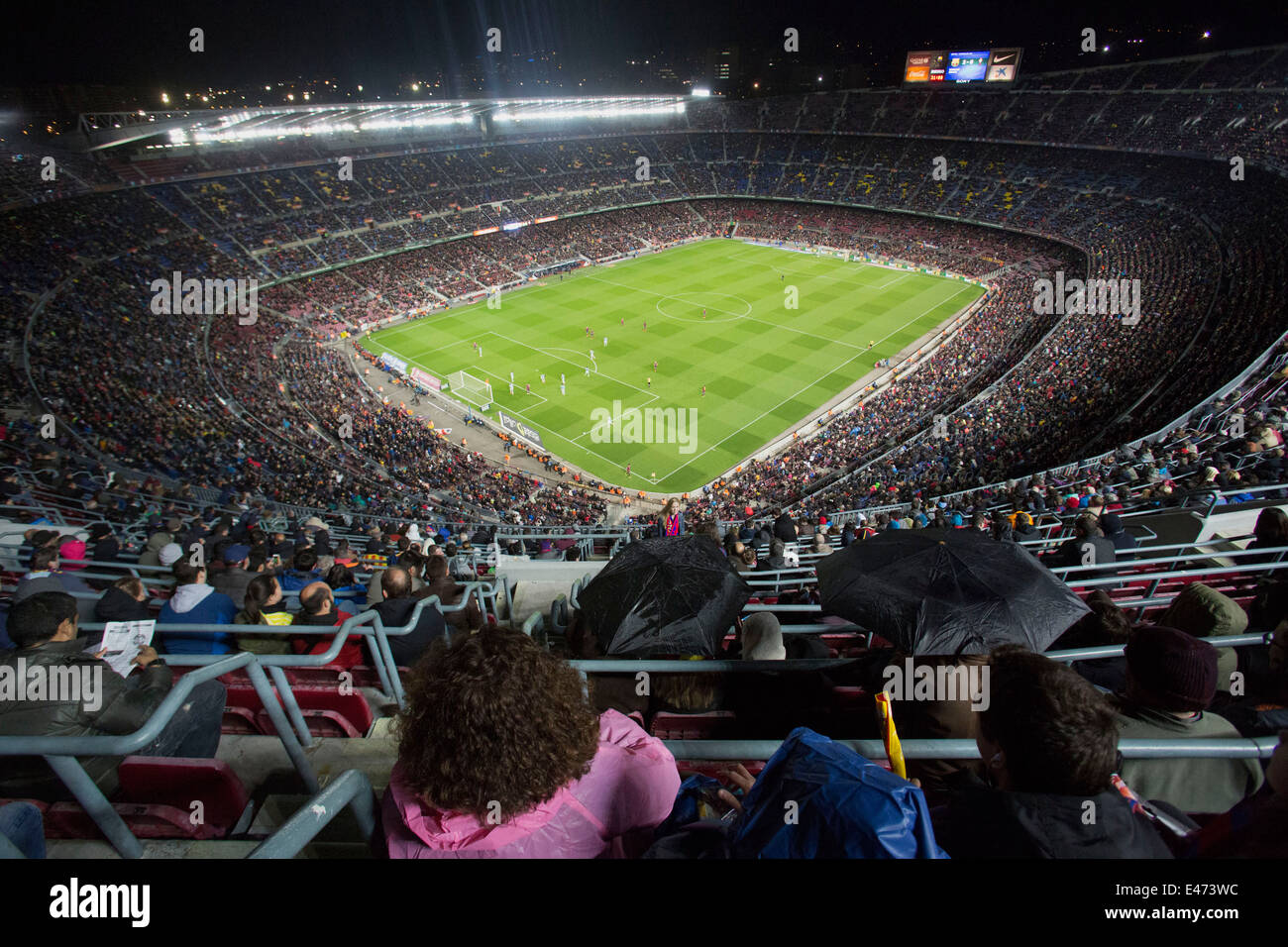 Barcelona-Team Fußballstadion Nou Camp in Barcelona, Spanien Stockfoto