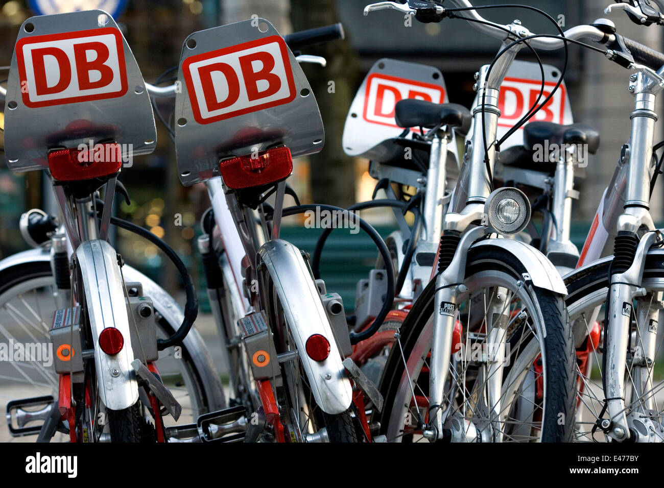 DB-Leihräder Stockfoto