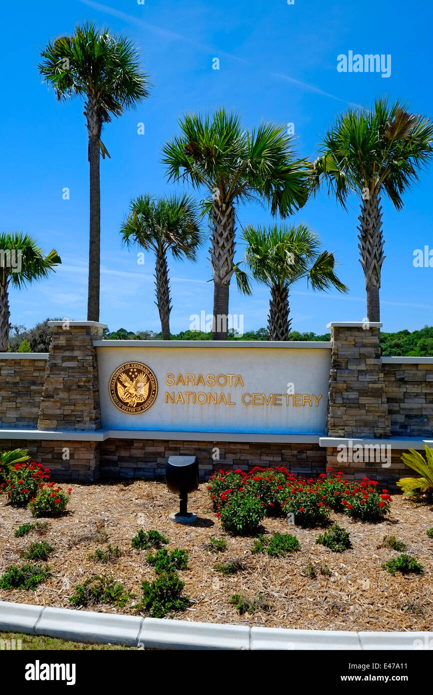 Nationalfriedhof Sarasota Florida FL USA USA Stockfoto