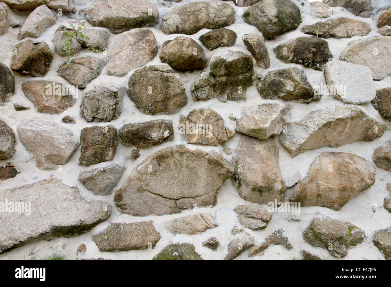 Alte Steinmauer für Hintergrund Stockfoto