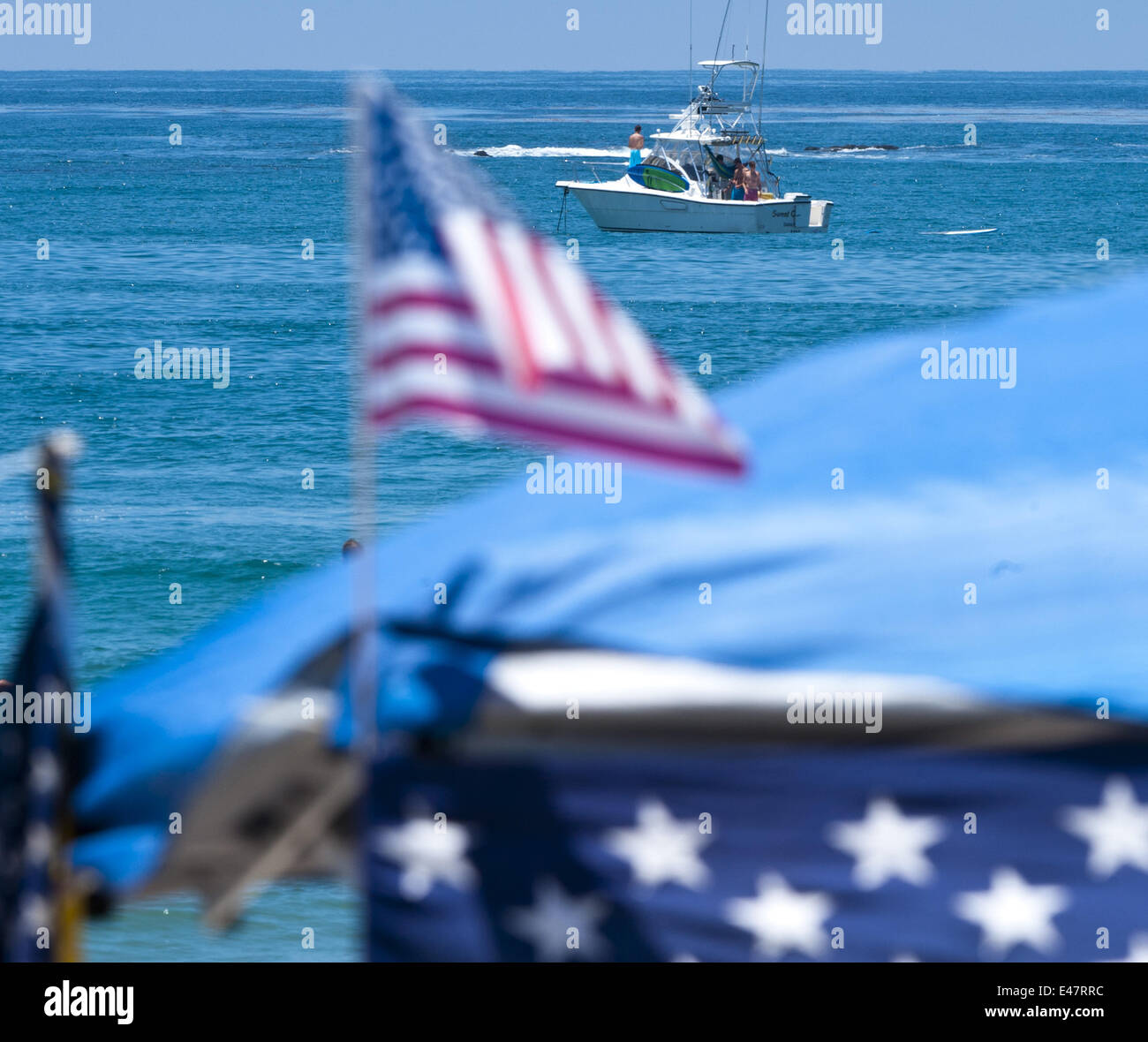 San Clemente, USA. 4. Juli 2014. Amerikaner feierten uns Unabhängigkeit