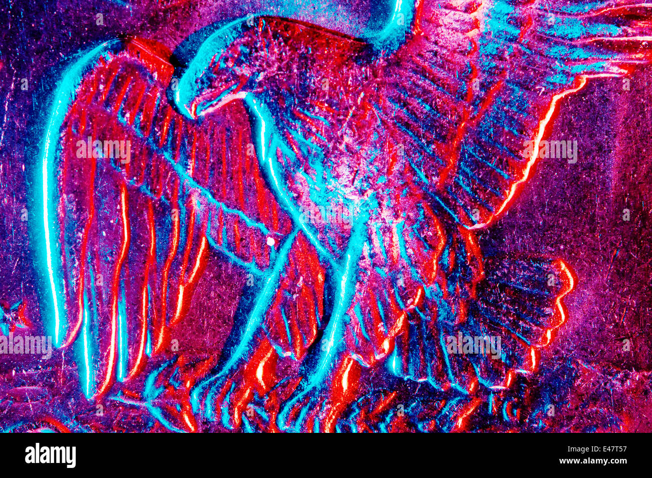 Amerikanischen Eisenhower-Dollar Münze Eagle in Studioumgebung Stockfoto