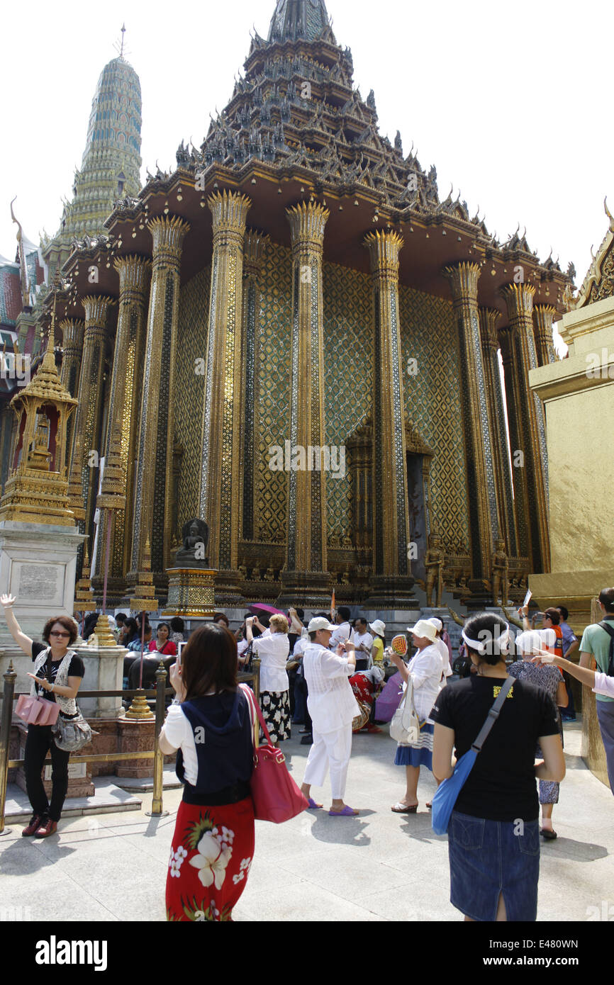 Großer Palast des Königs von Thailand Rama IX, Bangkok, Thailand. Stockfoto