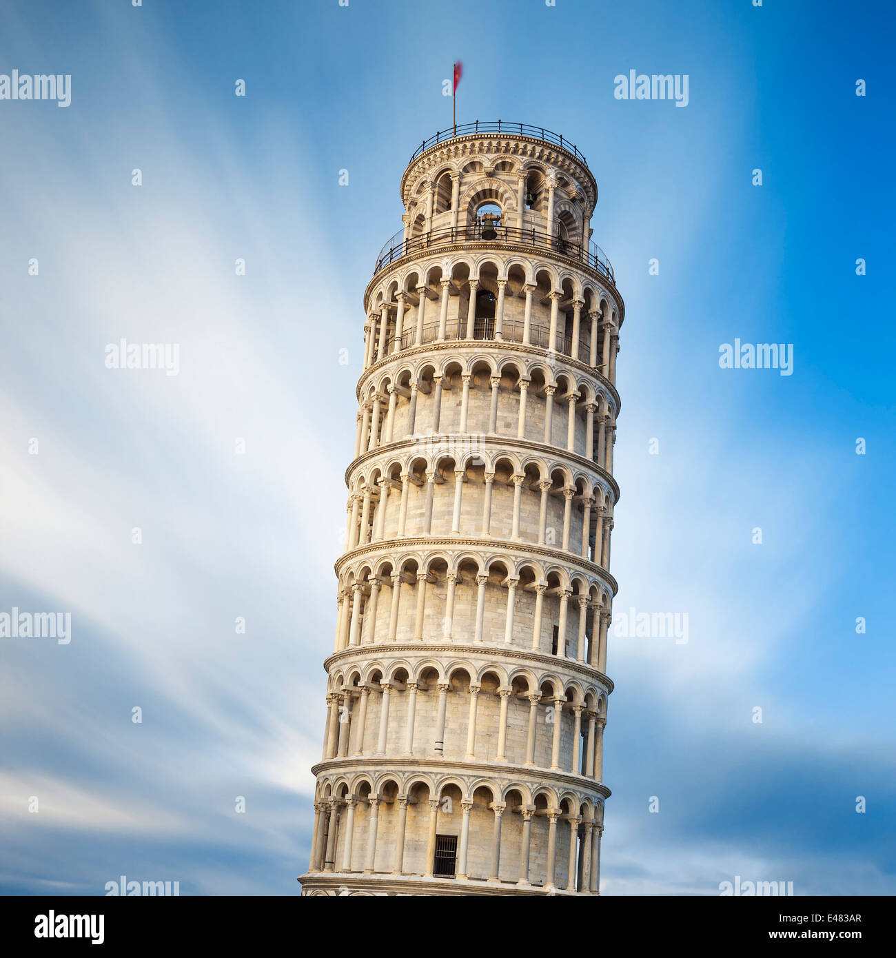 Berühmte Pisa schiefe Turm, Italien. Stockfoto