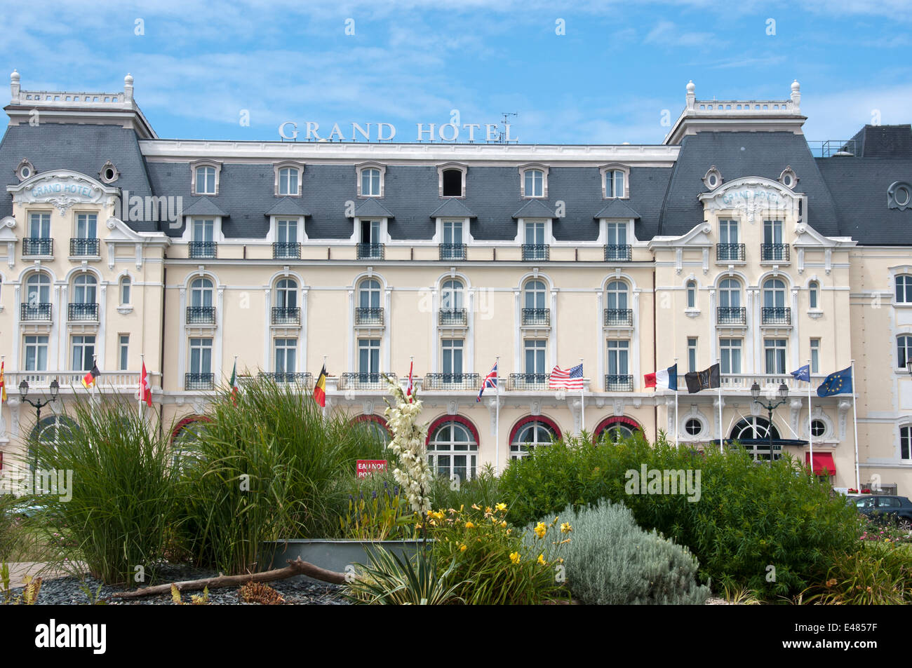 Grand Hotel Cabourg Normandie Frankreich Stockfoto