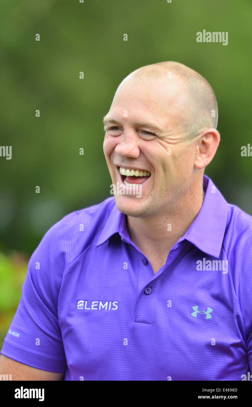 Golf. Celebrity Cup.Celtic Manor Wales Resort. Mike Tindall teilnehmen. ROBERT TIMONEY/ALAMYLIVE/NEWS Stockfoto