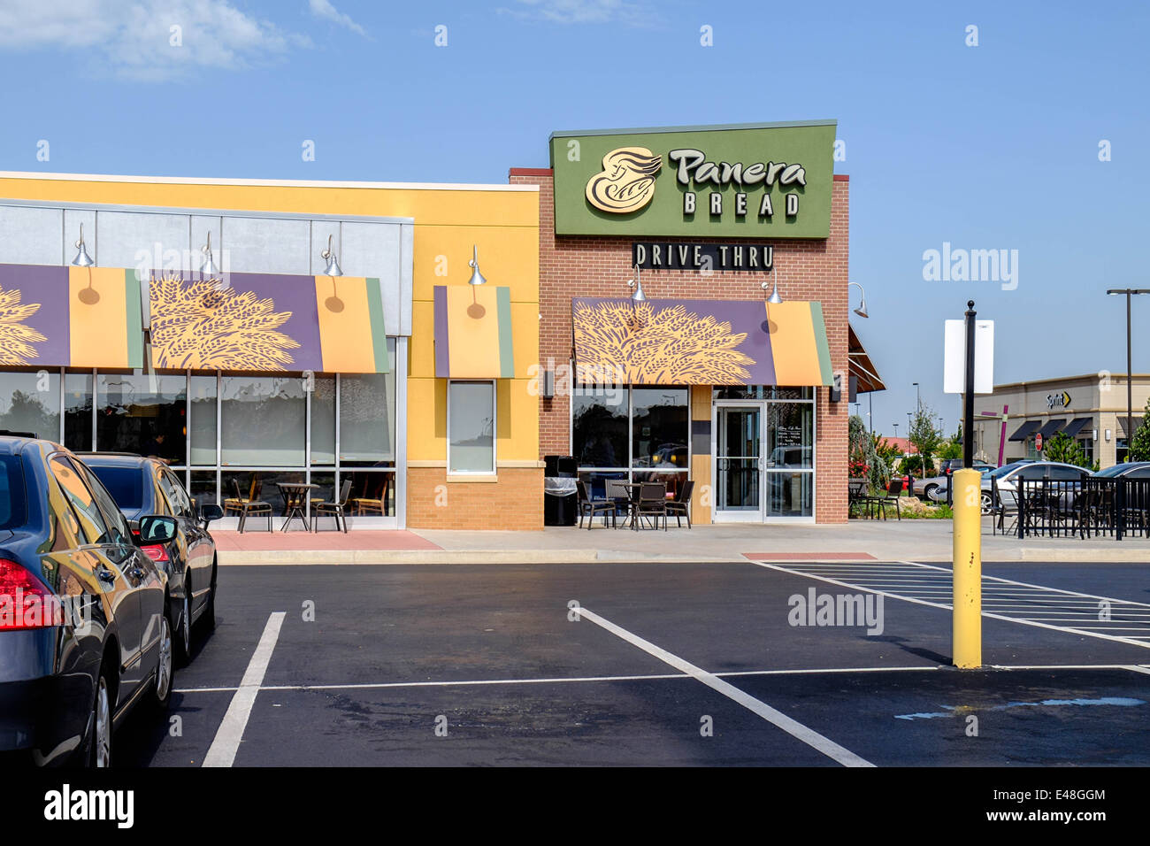Panera Bread, einem beliebten Restaurant kette. Exterieur. Oklahoma City, Oklahoma, USA. Stockfoto