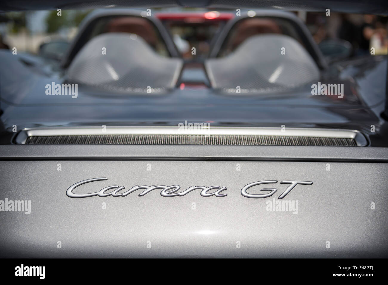 Der exotischsten und schönsten Supersportwagen Porsche Carrera GT. Stockfoto