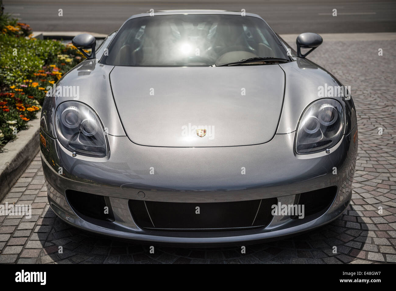 Der exotischsten und schönsten Supersportwagen Porsche Carrera GT. Stockfoto