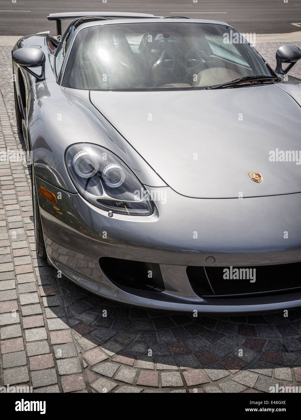 Der exotischsten und schönsten Supersportwagen Porsche Carrera GT. Stockfoto