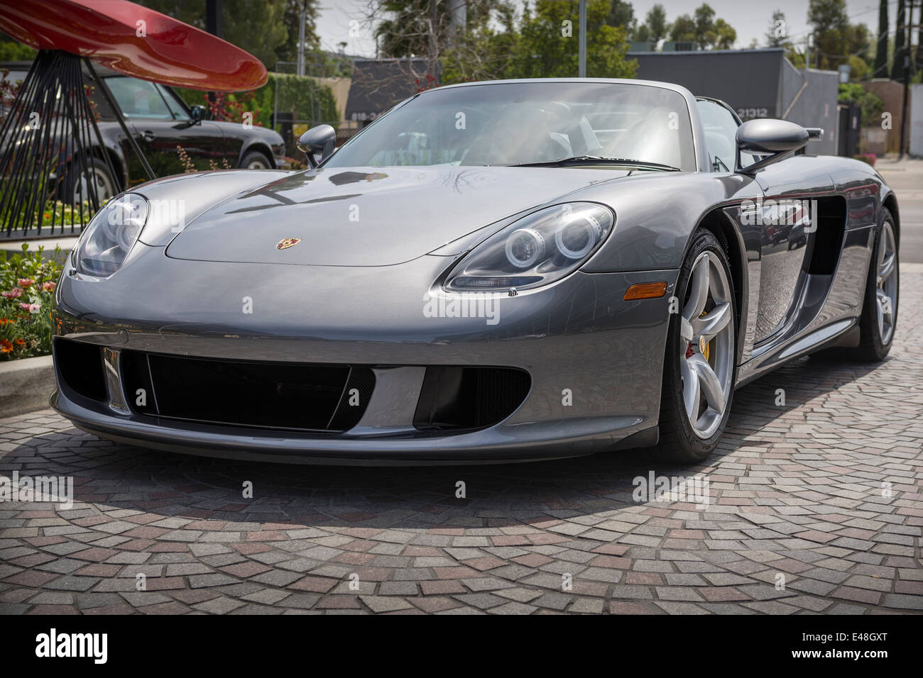 Der exotischsten und schönsten Supersportwagen Porsche Carrera GT. Stockfoto