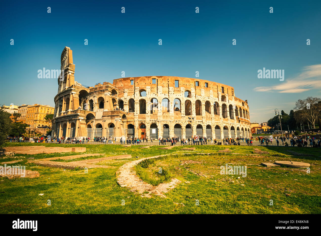 Kolosseum in Rom Stockfoto