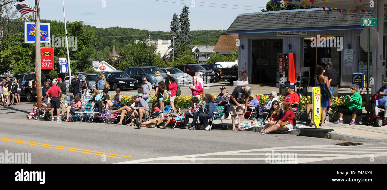 Fourth Of July 1014 Parade am Wolfeboro New Hampshire USA uns Amerika. Independence Day Parade. Stockfoto