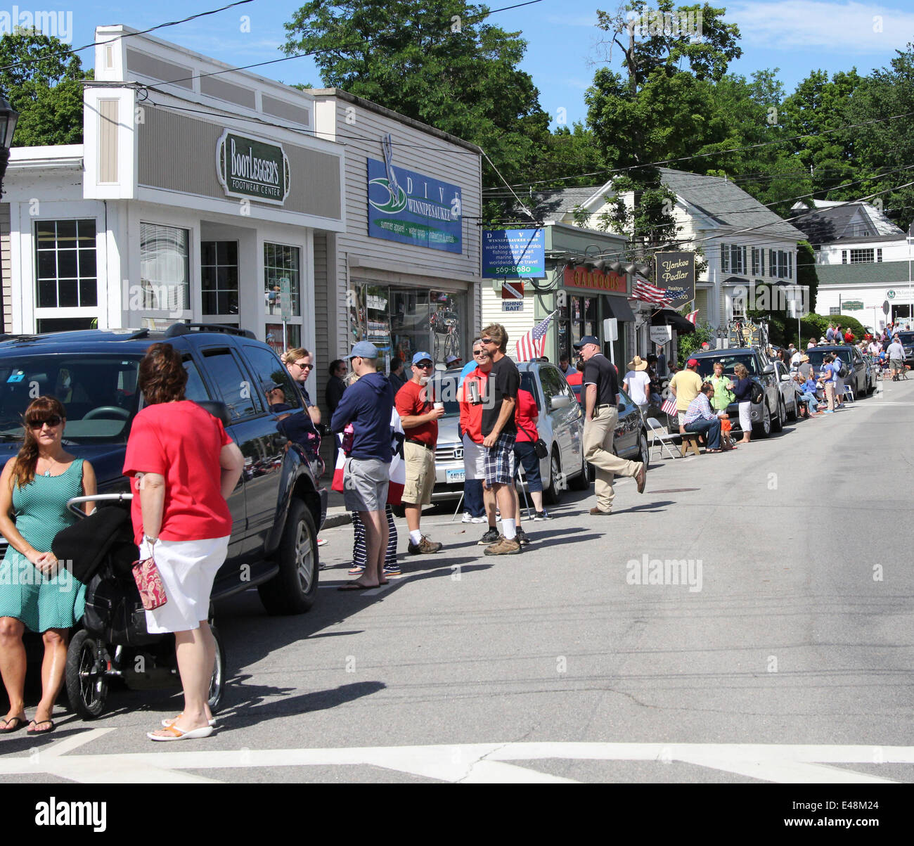 Fourth Of July 1014 Parade am Wolfeboro New Hampshire USA uns Amerika. Independence Day Parade. Stockfoto