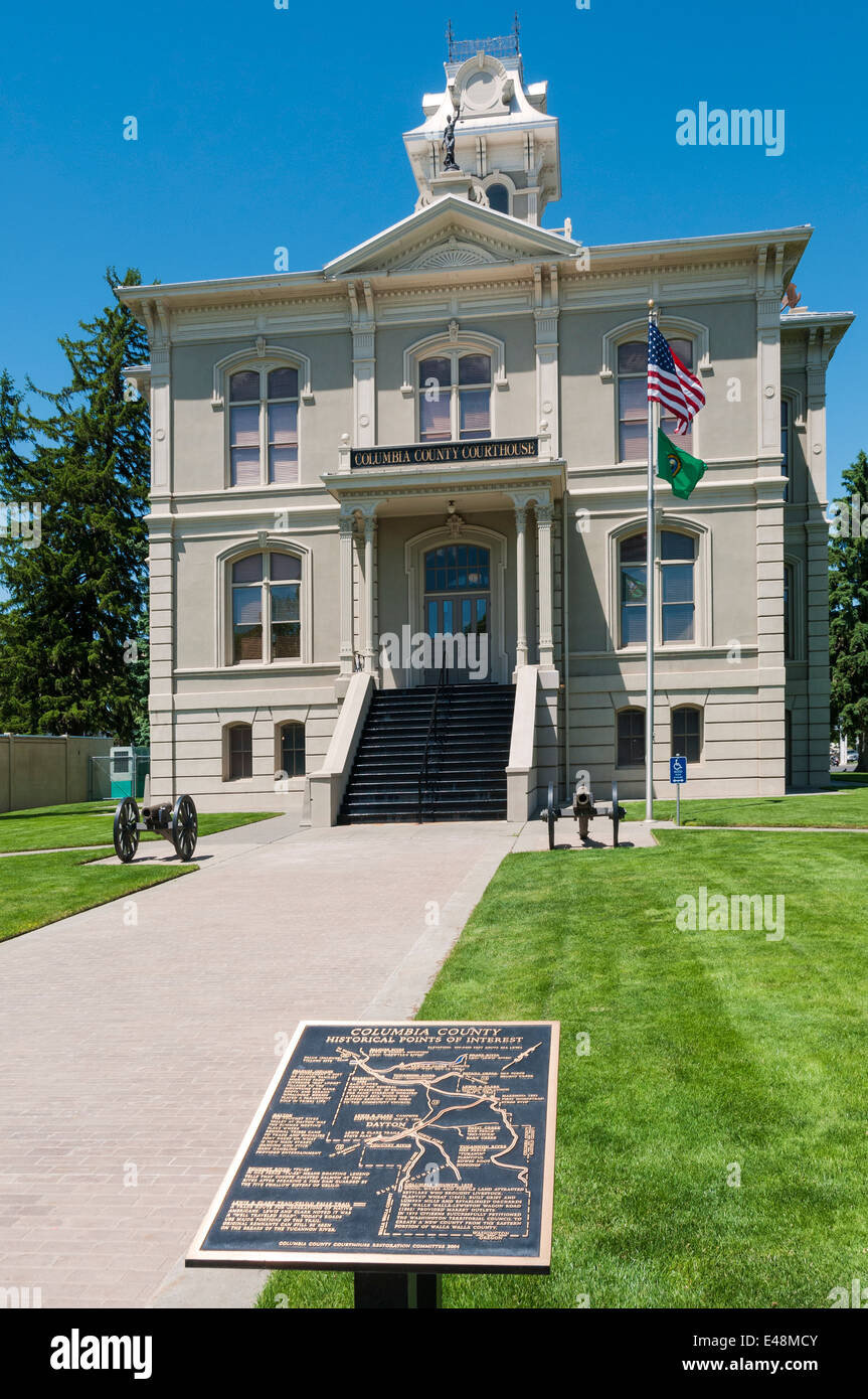 Washington, The Palouse, Dayton, Columbia County Courthouse erbaut 1887 Stockfoto