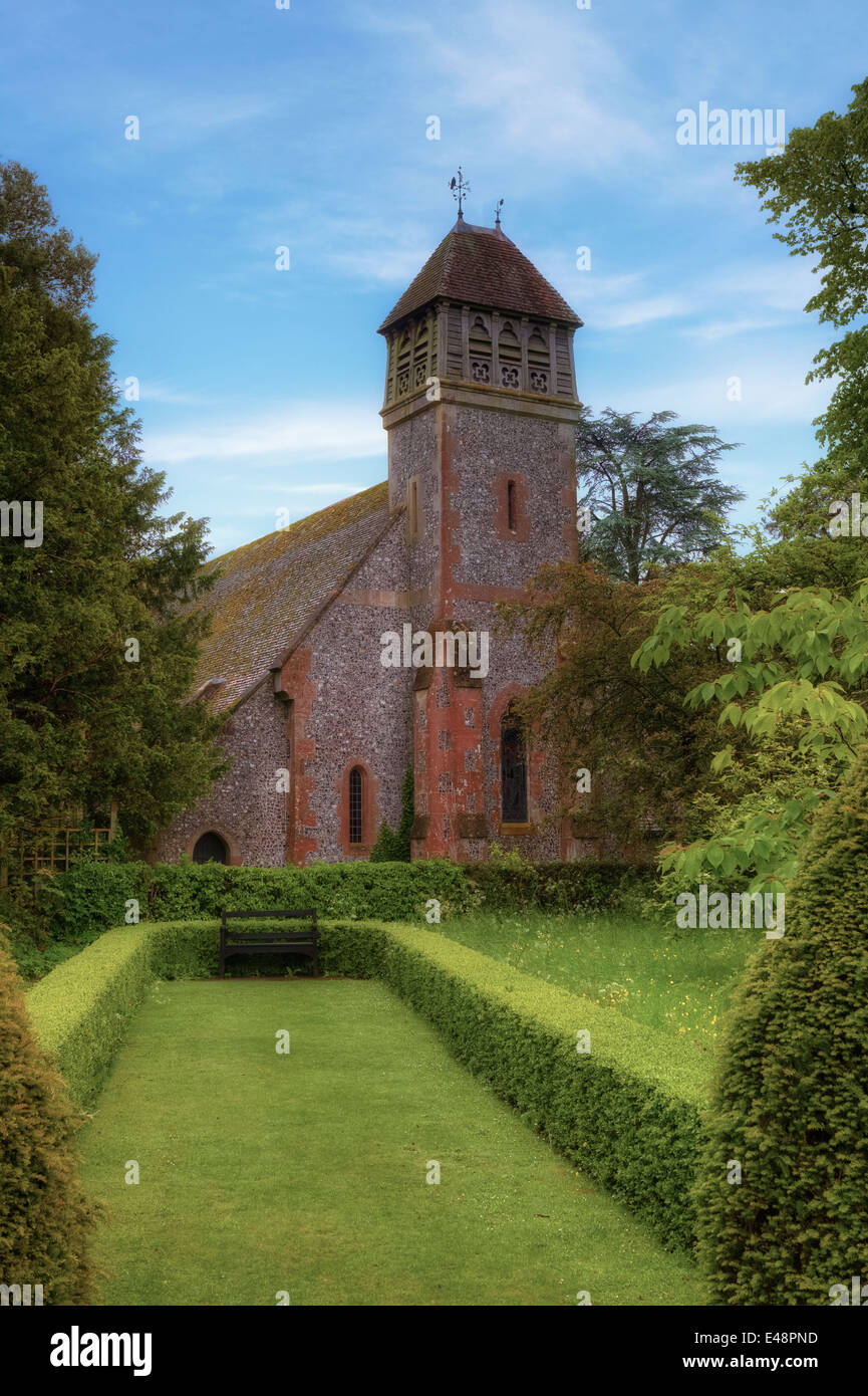 Hinton Ampner Haus, Kirche, Hampshire, England, Vereinigtes Königreich Stockfoto