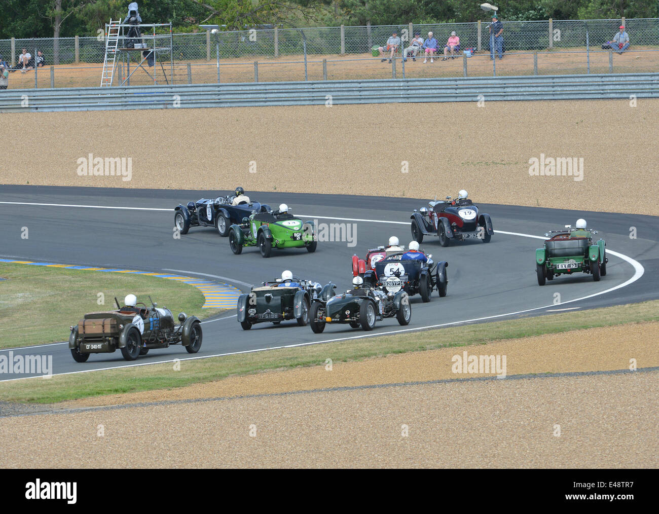 Le Mans, Frankreich, 5. Juni 2014. Historische Rennwagen auf der Strecke der Le Mans Classic Veranstaltung in Frankreich. Bildnachweis: Matthew Richardson/Alamy Live-Nachrichten Stockfoto