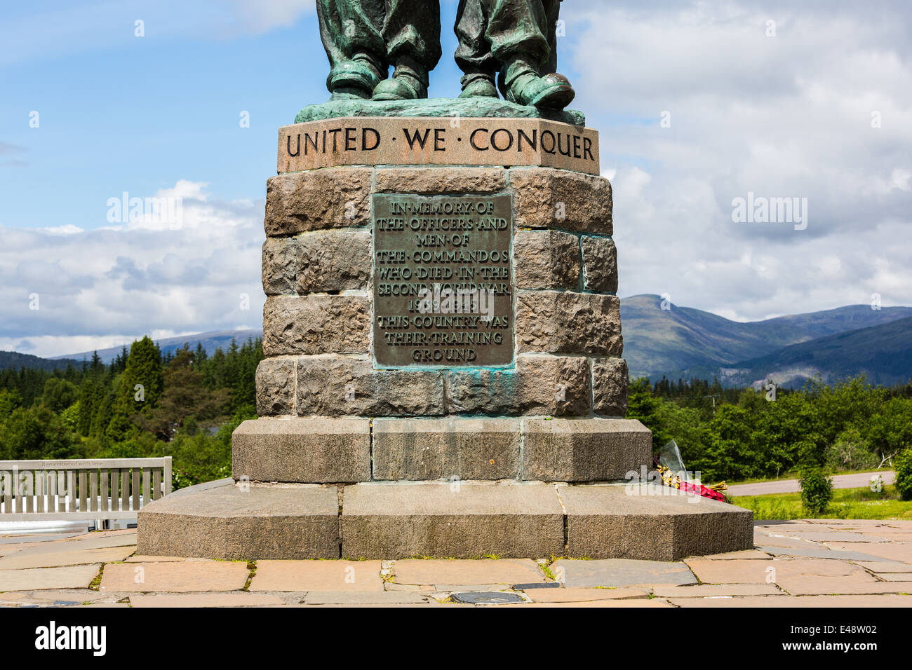 Commando Memorial an Spean Bridge Stockfoto