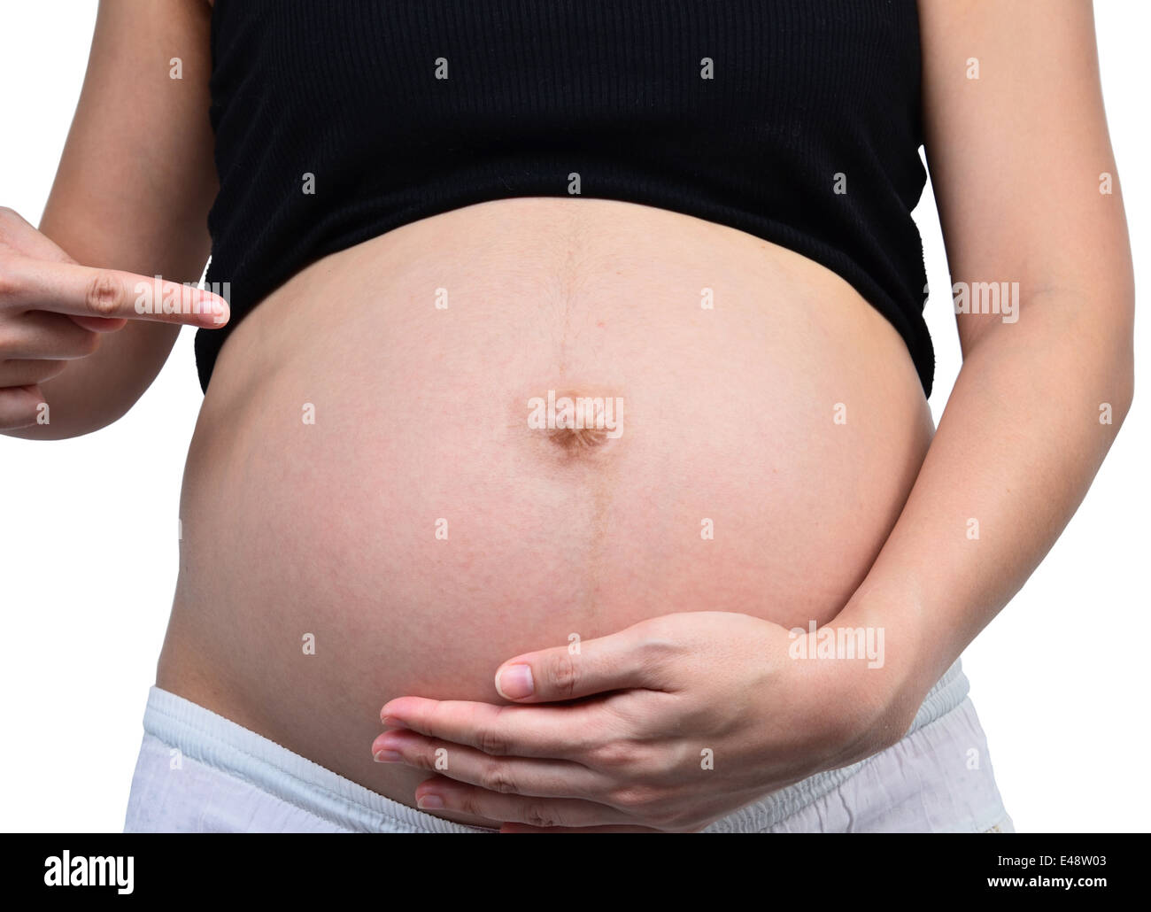9 monat schwanger -Fotos und -Bildmaterial in hoher Auflösung – Alamy