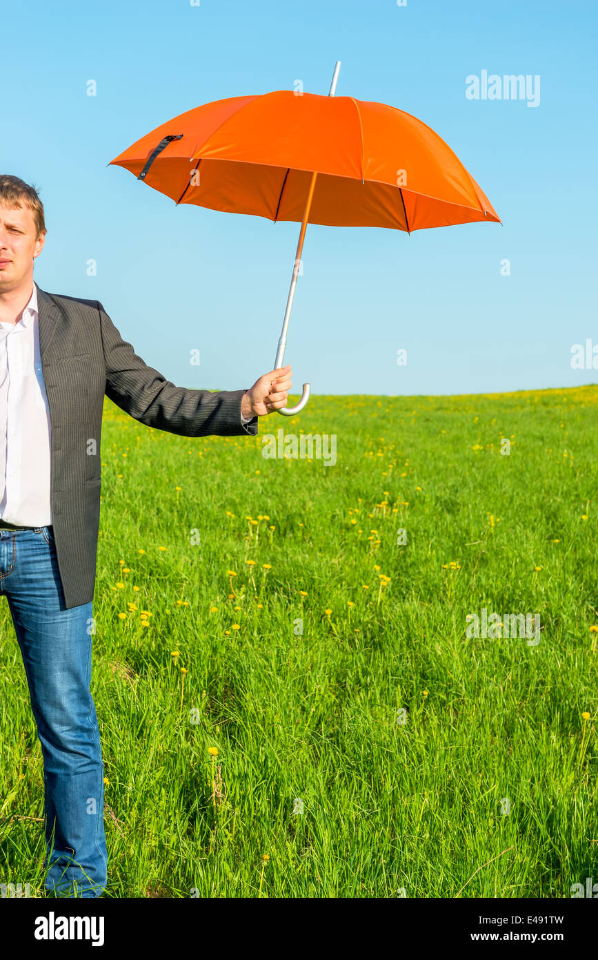 Versicherung gegen schlechtes Wetter. konzeptionelle Foto Stockfoto