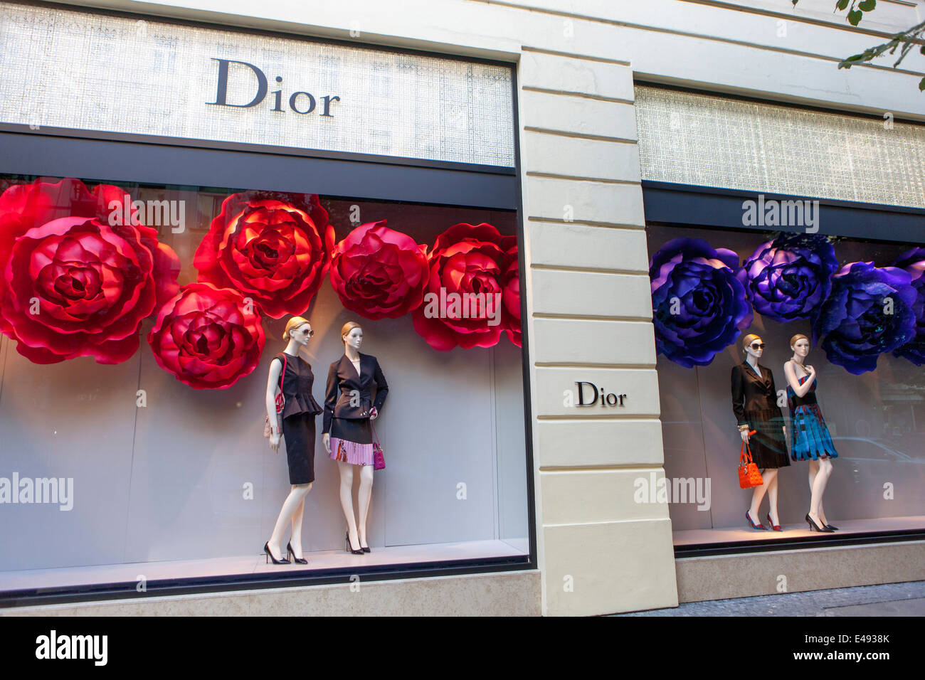 Parizska Straße, Dior, Modegeschäft in Parizska Straße Prag, Old Town, Tschechische Republik Stockfoto