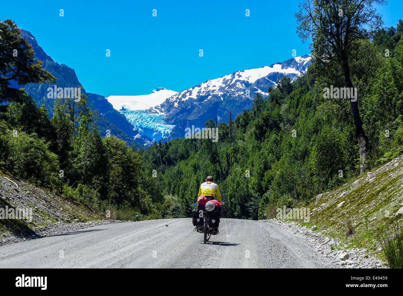 Schöne Landschaft durch die Carretera Austral, Chile Stockfoto