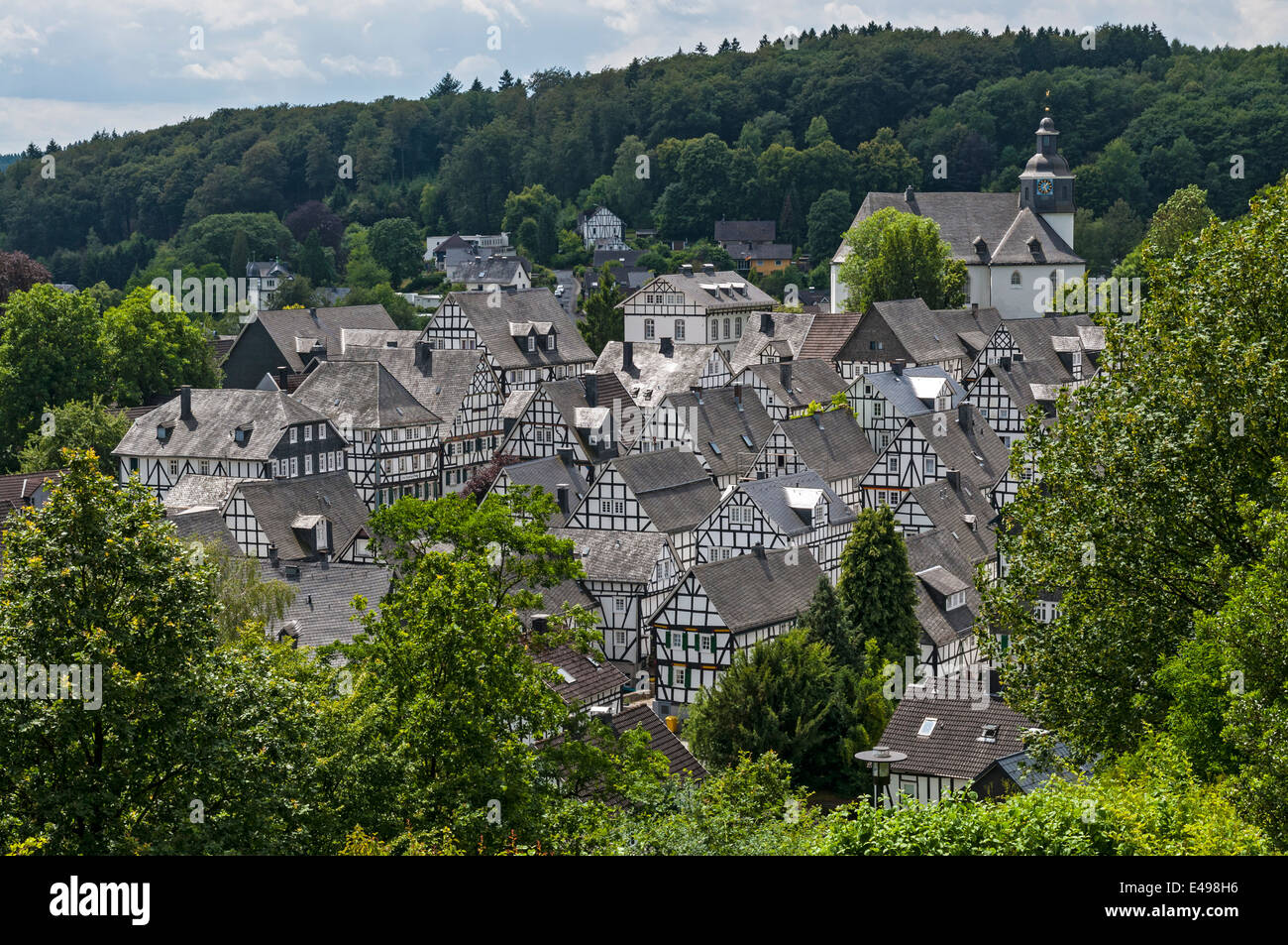 Freudenberg, Blick auf die Altstadt, NRW Deutschland Stockfoto