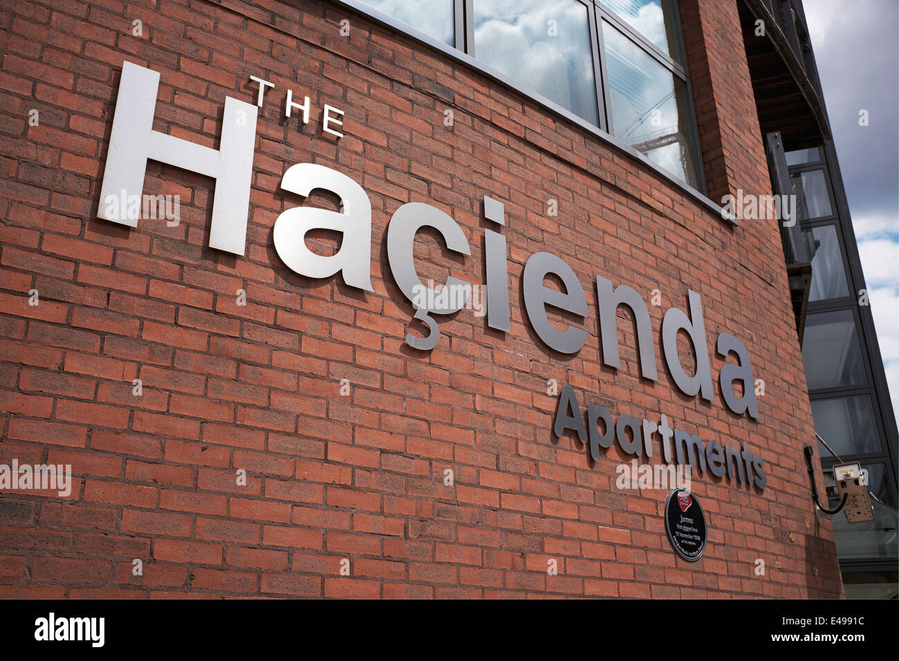 Die Hacienda Apartments Gebäude in Manchester City centre uk Stockfoto