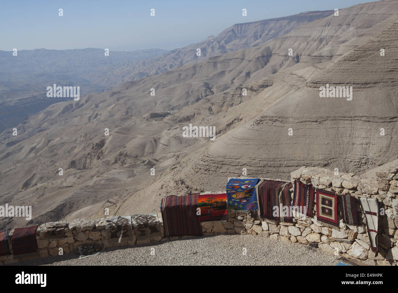 Wadi Mujib an der Kings Highway, Jordanien Stockfoto